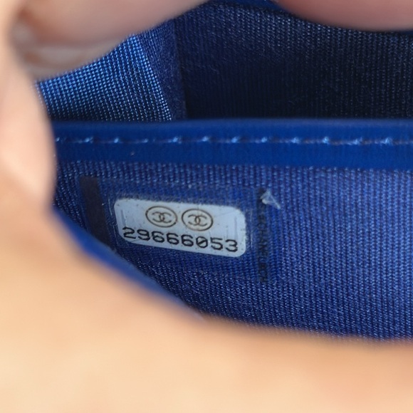 CHANEL 19 CC Blue Lambskin Flap Long Wallet  Sticker Series #29 2019, CHANEL box - Picture 8 of 17